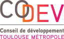 Logo du CODEV de Toulouse Métropole