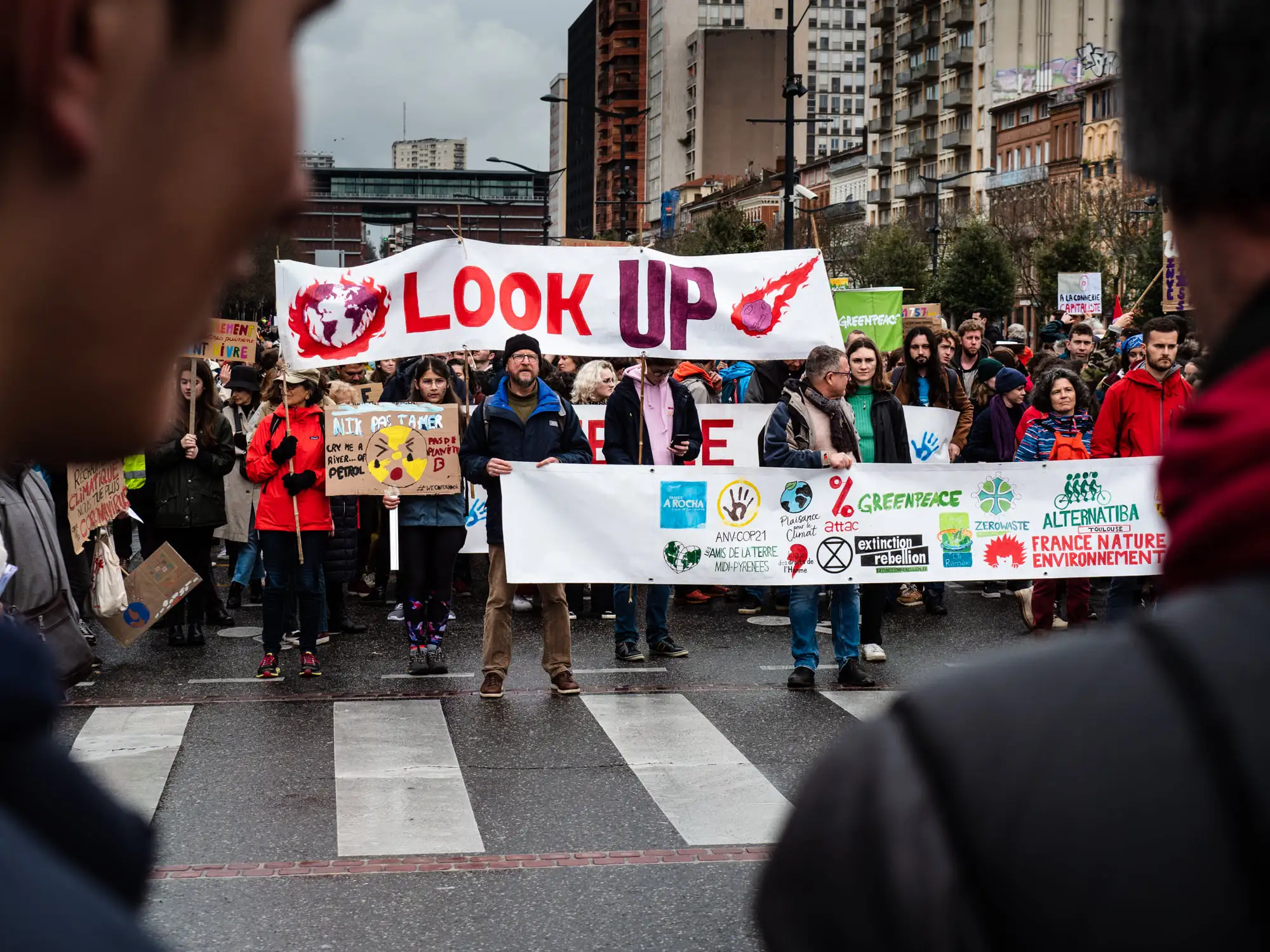 photo d'une manifestation à Toulouse